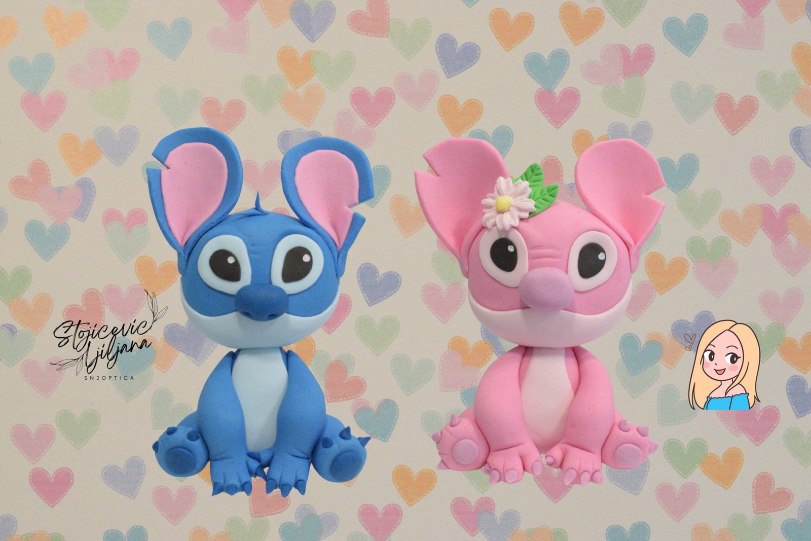 Set Online Kurseva: Plavi i Roze Stitch