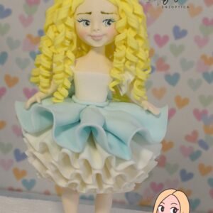 Figurica za tortu, devojcica na zicanoj konstrukciji #4